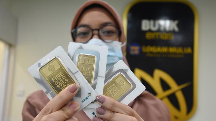 Harga Emas Antam Naik Mata Uang Rupiah 6.000 Jadi Rupiah 1.386.000 per Gram